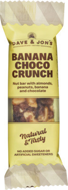 Dave & Jon's Nøttebar Banana Choco Crunch 35g