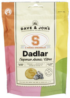 Dave & Jon's S-märke Ananas&sitron 125g