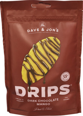 Dave & Jon's Drips Dark Chocolate Mango 100g