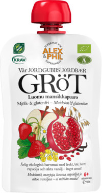 Vår Økologiske Jordbærgrøt