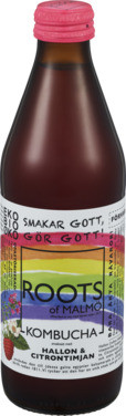 Roots Of Malmö, Økologisk Kombucha Bringebær med Sitrontimian