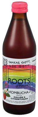 Roots Of Malmö, Økologisk Kombucha Bringebær med Sitrontimian