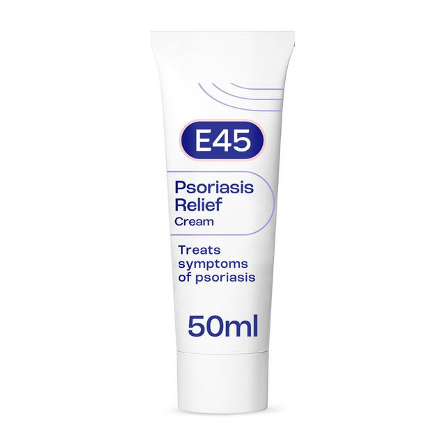 E45 Psoriasis Cream to Reduce Scaling Itching & Relieve Irritated Skin 50ml