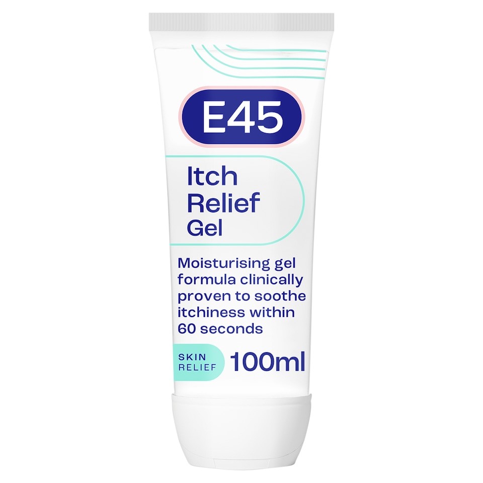E45 Itch Relief Gel Moisturiser for Irritated & Dry Skin 100ml