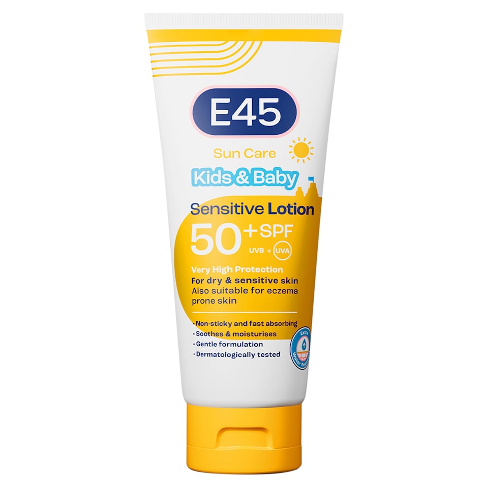 E45 Sun Care Kids & Baby Sensitive Sun Cream Lotion SPF50+ 180ml