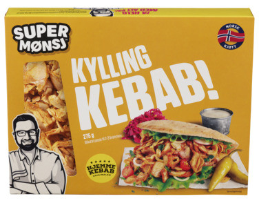 Kyllingkebab 275g Super Mønsj