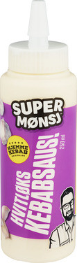 Hvitløkskebabsaus 250ml Super Mønsj