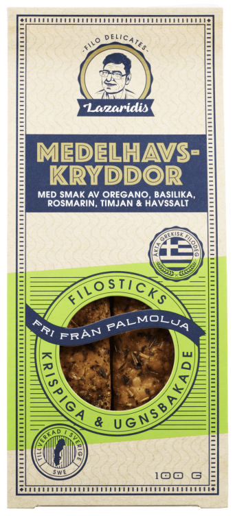 Filosticks m/Middelhavkrydder 100g Lazaridis