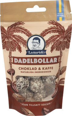 Daddelkuler Sjokolade og Kaffe 90g Lazaridis