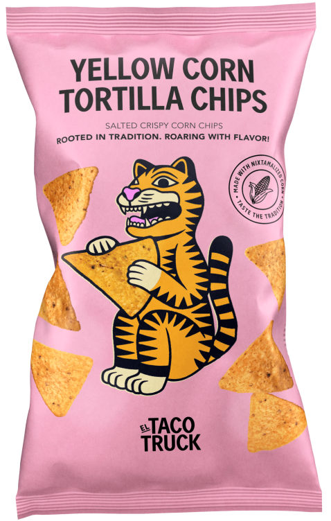 Yellow Corn Chips Salted 185g El Taco Truck