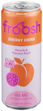 Froosh Energidrikk Fersken & Pasjonsfrukt 330ml