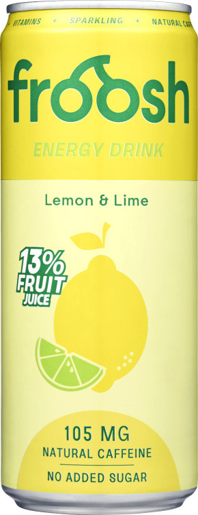 Froosh Energidrikk Sitron&Lime 0,33l boks