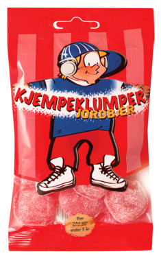 Kjempeklumper Pose Jordbær