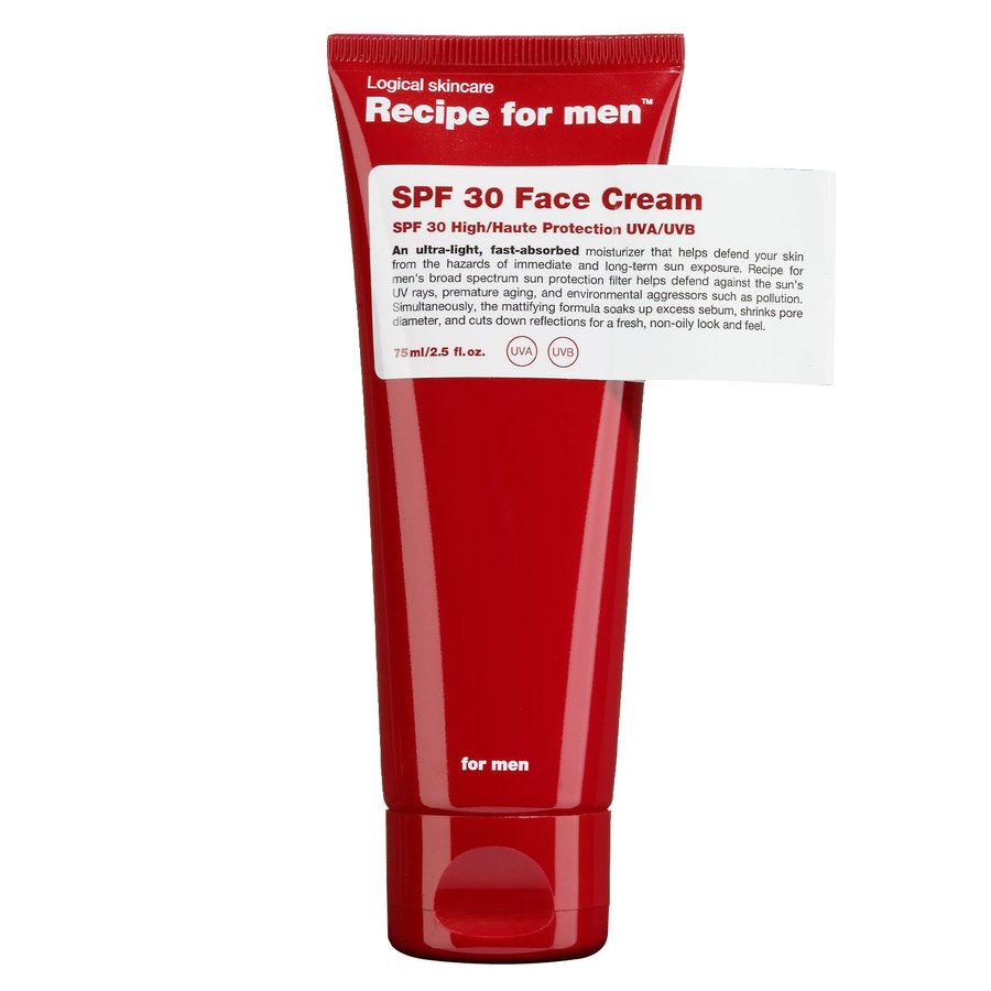 Recipe For Men Facial Moisturizer SPF30 75ml