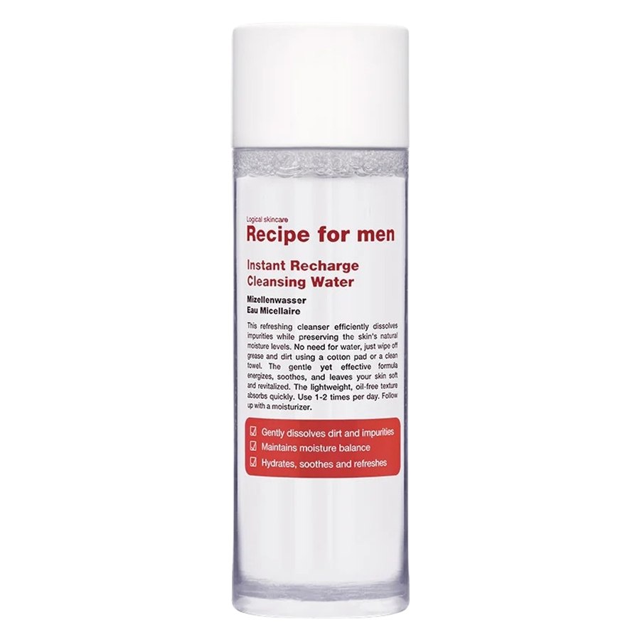 Recipe For Men Instant Recharge Cleansing Water 100ml