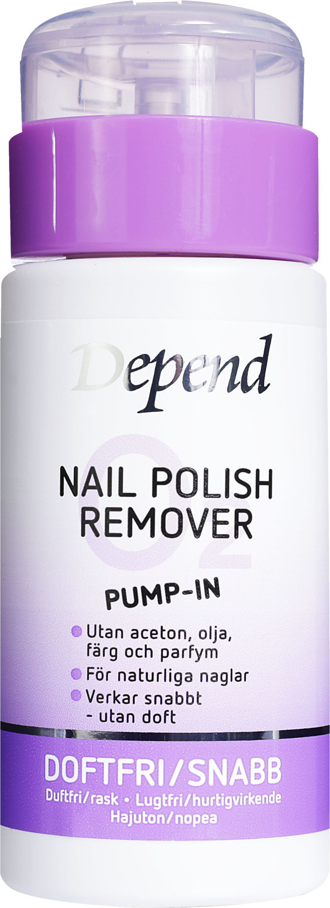 Depend O2 Pump-In Nail Polish Remover 125 ml