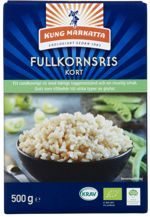 Fullkornsris Kort Økol 500g Kung Markatta