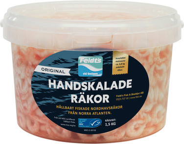 Reker i Lake Håndpill 1,5kg Feldts