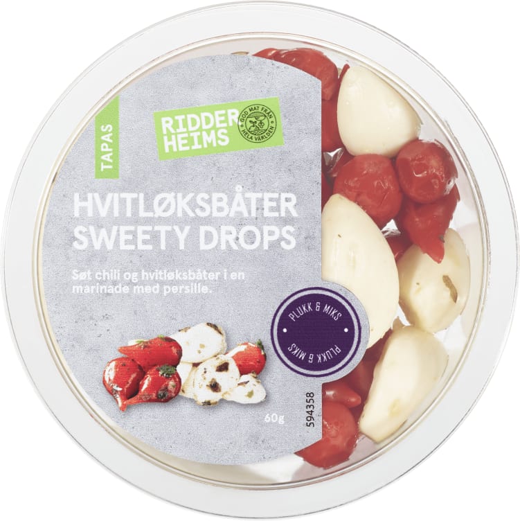 Hvitløksbåter Sweety Drops 60g Ridderheims