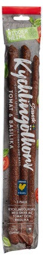 Kyllingølpølse Tomat & Basilikum 120g Ridderheims