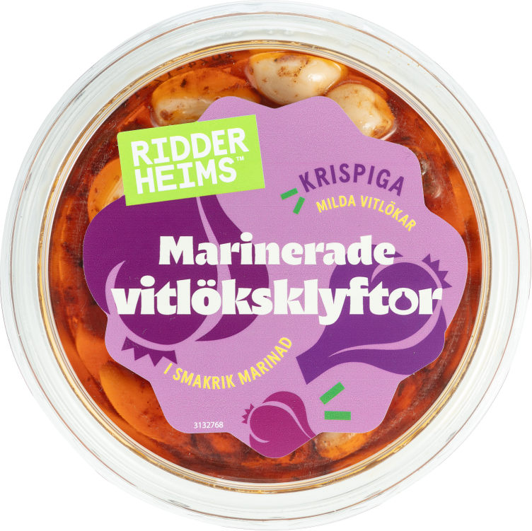 Hvitløksfedd Marinert 160g Ridderheims