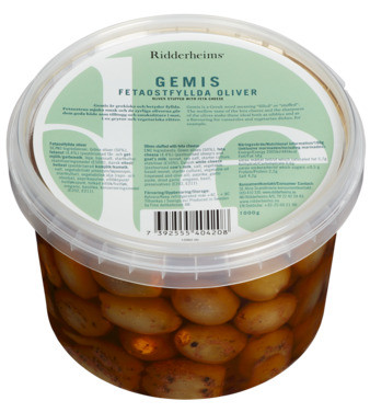 Ridderheims Oliven m/ Fetaost 1kg
