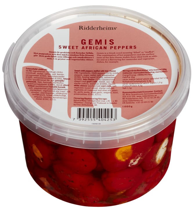 Peppadew Fetaostfylt 1kg Ridderheims