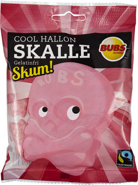 Bubs Cool Hallon Skalle Skum 175g