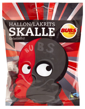 Hallon/lakrits Skalle 90g