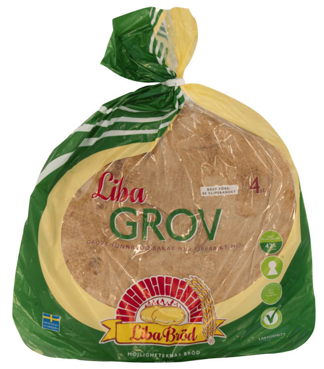 Flatbread Grov 340g Liba