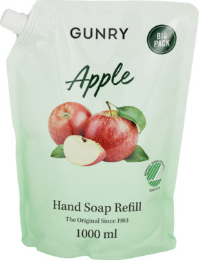 Gunry Refill Hand Soap Original Svanen Apple 1000ml