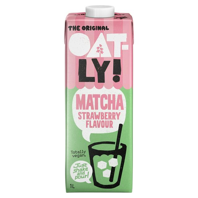 Oatly 1L Strawberry Flavour Matcha Latte Oat Drink