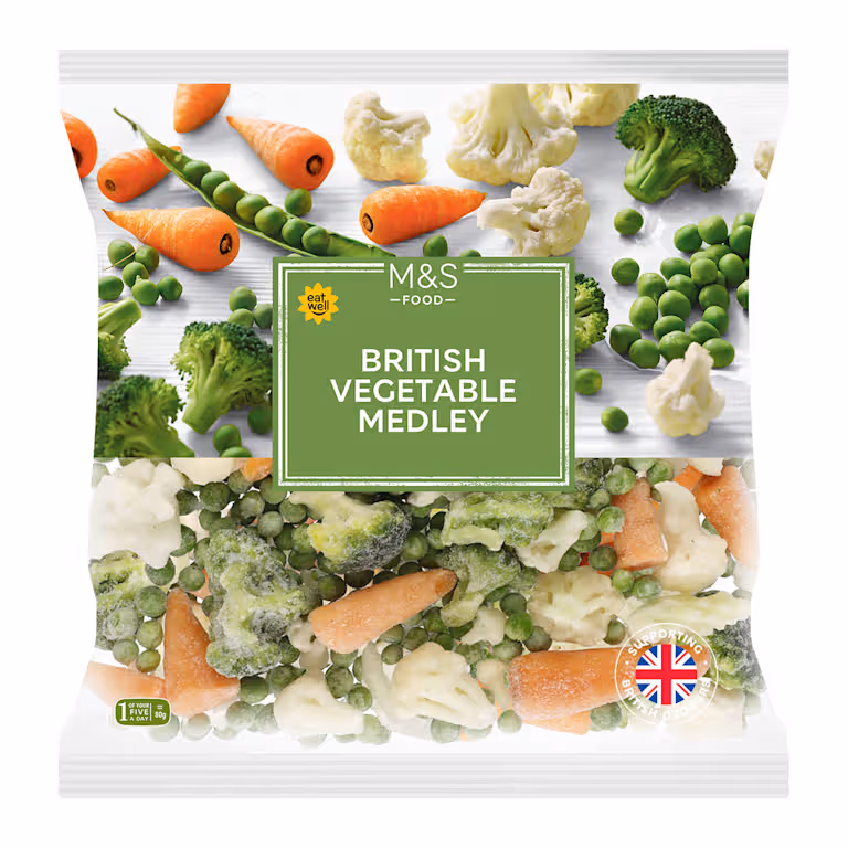M&S Frozen British Vegetable Medley