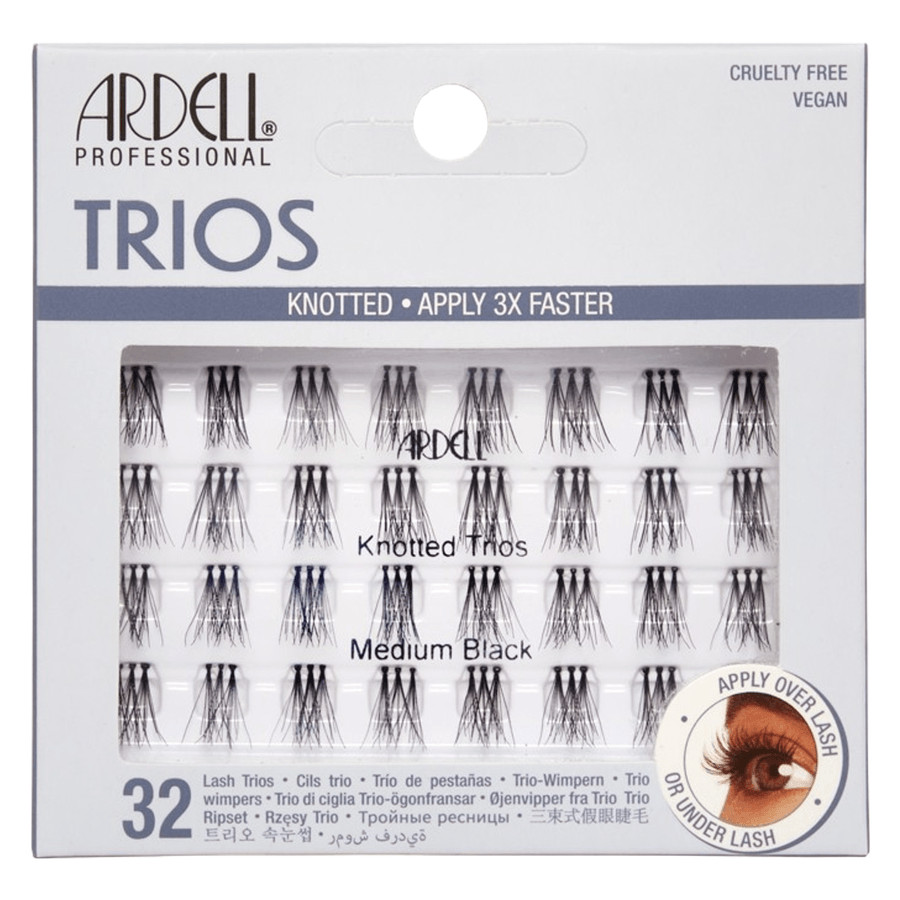 Ardell Trio Individuals Knotted Flare Trios Medium Black