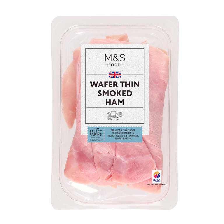 M&S British Outdoor Bred Wafer Thin Smoked Ham