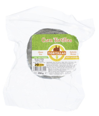 Tortilla Guanajuato Blue Corn 10cm 250g