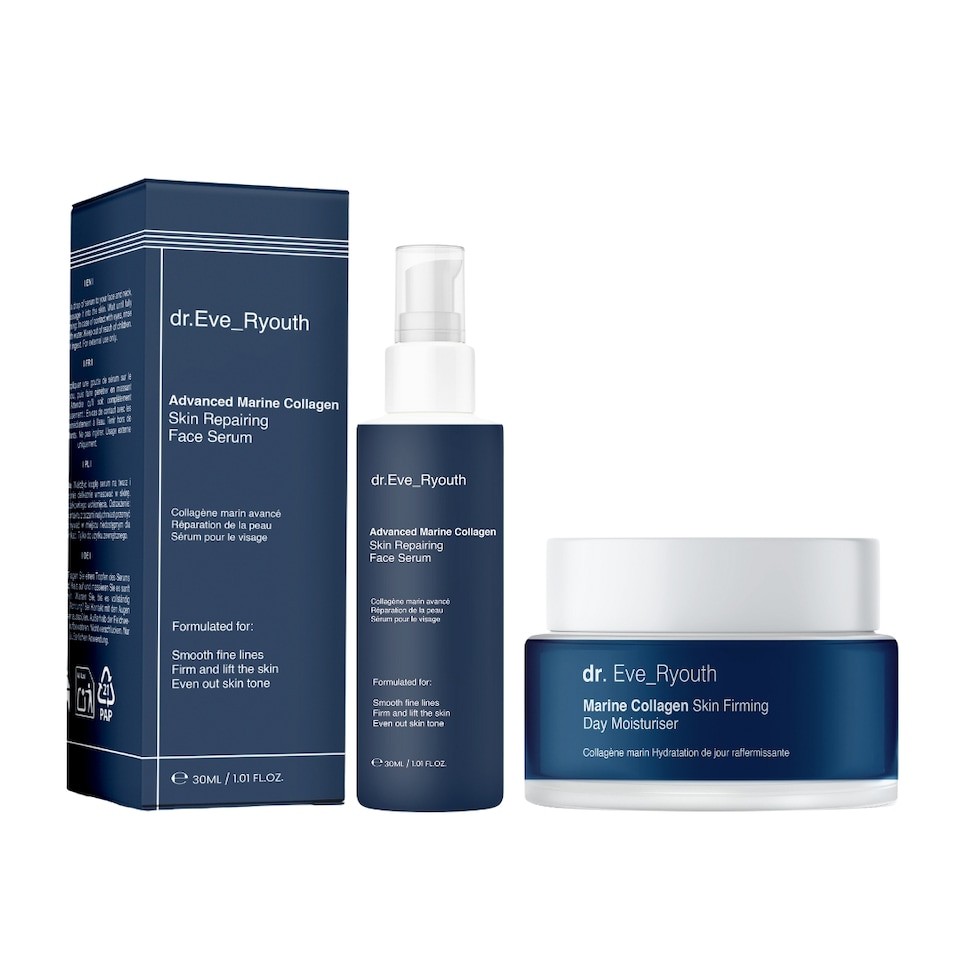 Dr. Eve_Ryouth Advanced Marine Collagen Skin Repairing Face Serum 30ml + Marine Collagen Skin Firming Day Moisturiser 50ml