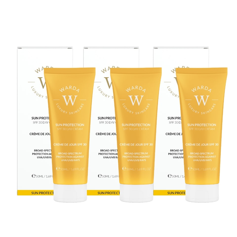Warda Luxury Skincare 3 X Sun Protection SPF 30 Day Cream 50ml