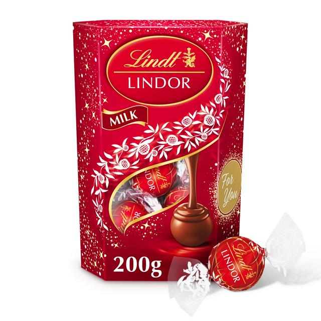Lindt Lindor Milk Chocolate Truffles Box 200g