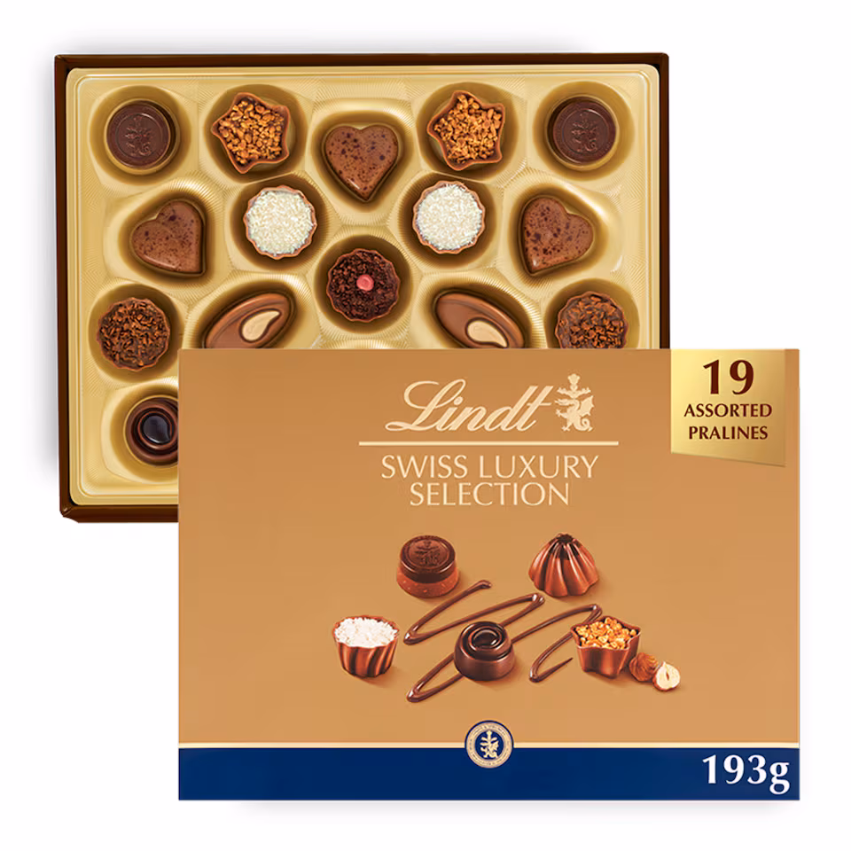 Lindt Swiss Luxury Selection Assorted Chocolate Box 193G