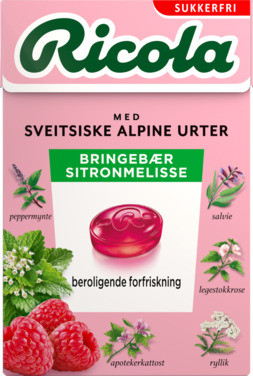 Ricola Bringebær Sitronmelisse Sf 50g