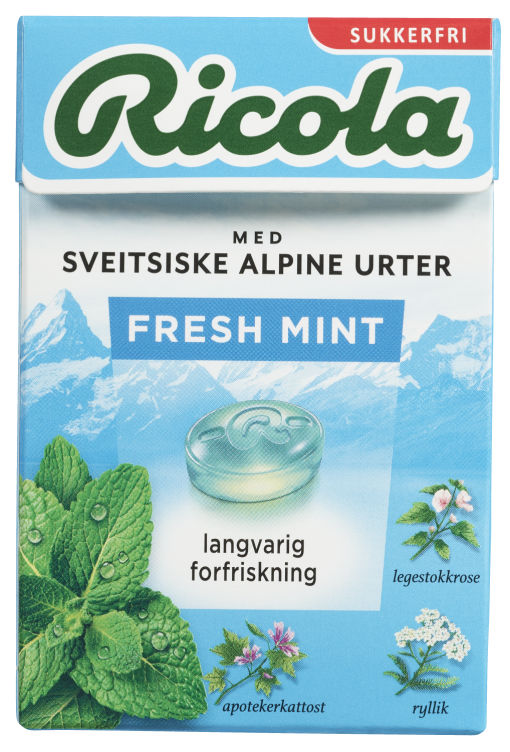Ricola Fresh Mint 50g Sukkerfri