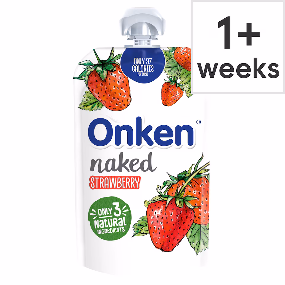 Onken Naked Strawberry Yogurt Pouch 110G