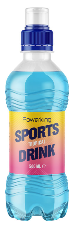 Powerking Sportsdrikk Tropical 0,5l flaske