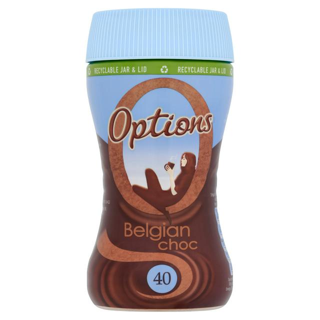 Options Instant Belgian Hot Chocolate Drink 220g