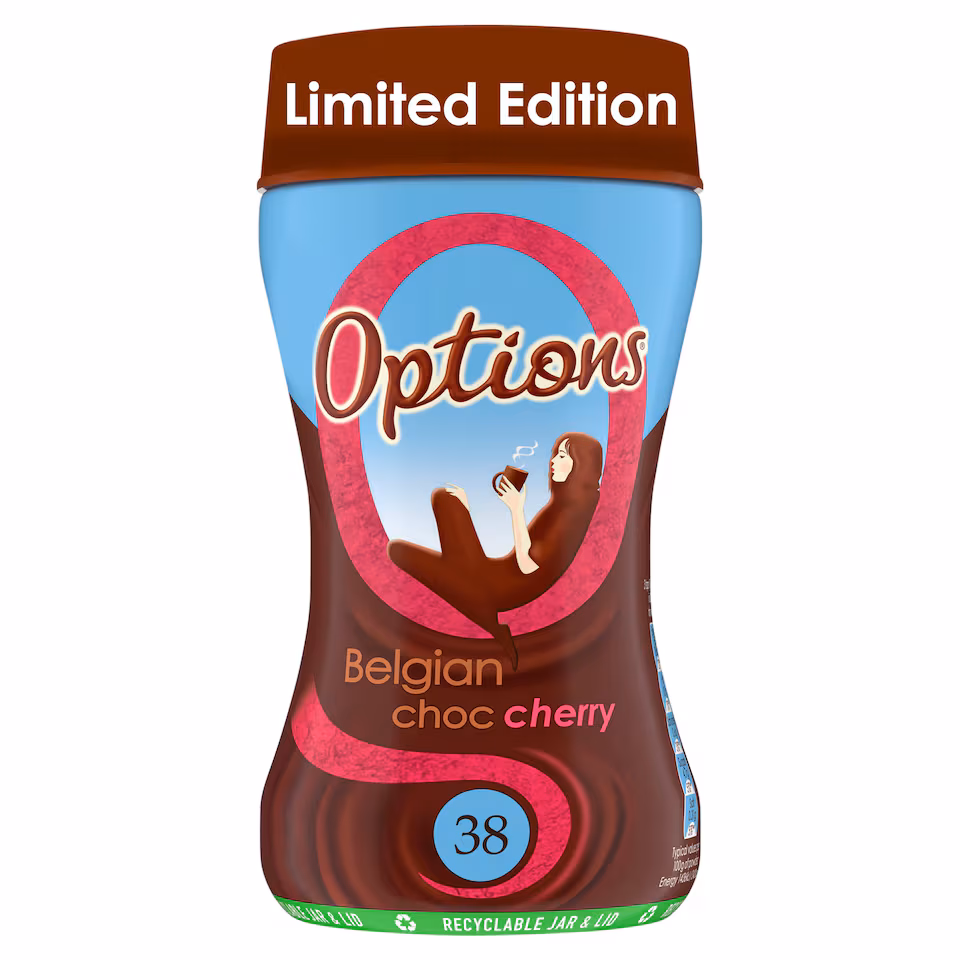 Options Limited Edition Belgian Chocolate Cherry Hot Chocolate 220g