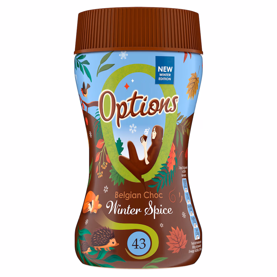 Options Belgian Chocolate Winter Spice 220g