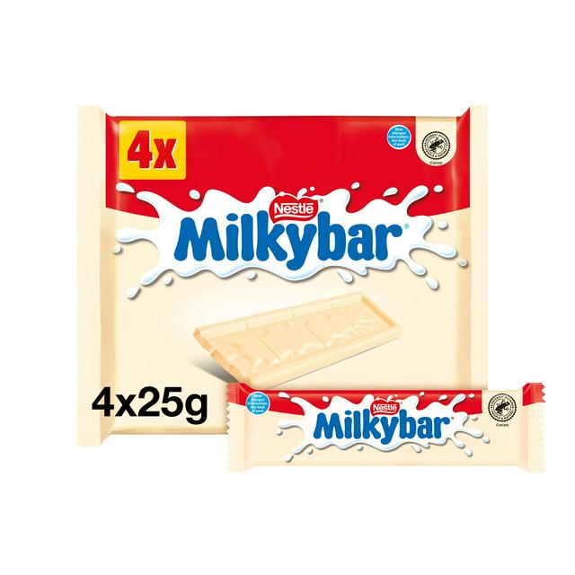 Milkybar White Chocolate Bar Multipack 4x25g