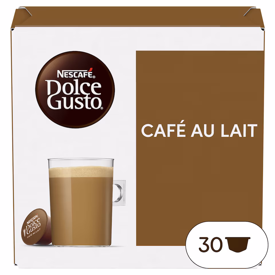 Nescafe Dolce Gusto Cafe Au Lait Coffee Pods x30 300g