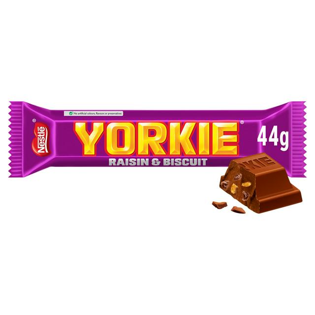 Yorkie Raisin & Biscuit Milk Chocolate Bar 44g